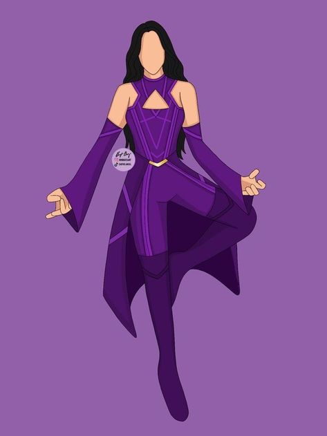 Superhero suit ideas Creds: earthsangxl Purple Superhero, Superhero Outfits Design, Superhero Costumes Female, Villa Design Plan, Dr Marvel, Avengers Outfits, Superhero Suits, Super Suit, Warrior Outfit