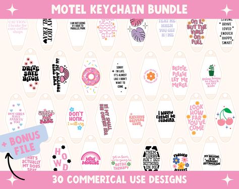 Motel Keychain Svg, Retro Motel Keychain, Libbey Glass Svg, Hotel Keychain, Keychain Designs, Retro Motel, Keychain Svg, Motel Keychain, Let's Chat