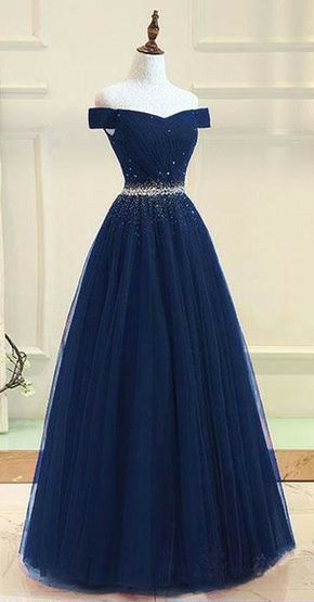 Prom Dresses 8th Grade, 8th Grade Dance Dresses, Blue Tulle Prom Dress, 8th Grade Dance, School Dance Dresses, Navy Blue Prom Dresses, Trendy Prom Dresses, 파티 드레스, Custom Prom Dress