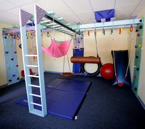 Sensory Gym, Gymnastics Room, Basement Playroom, Basement Gym, Indoor Gym, Kids Gym, Fun Factory, Sensory Room, Jungle Gym