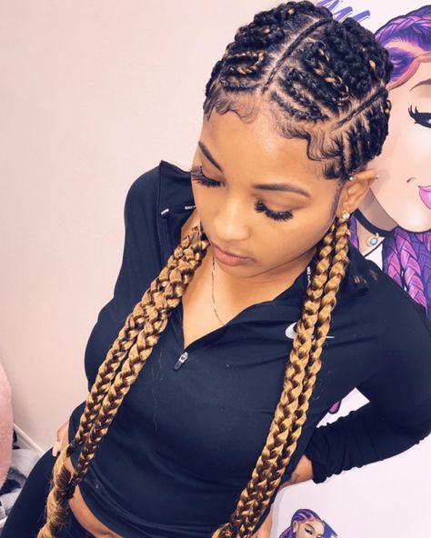 Tree Braids Hairstyles, Box Braids Updo, Feed In Braids, Small Box Braids, Fishtail Braid Hairstyles, Milkmaid Braid, Side Braid Hairstyles, Braided Hairdo, Long Box Braids