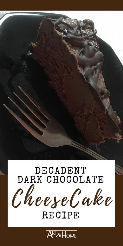 Dark Chocolate Cheesecake Recipes, Truffle Cheesecake, Hershey Recipes, Dark Chocolate Cheesecake, Chocolate Cheesecake Recipe, Dark Chocolate Cake, Dark Chocolate Fudge, Chocolate Cheesecake Recipes, Kitchen Cookbook