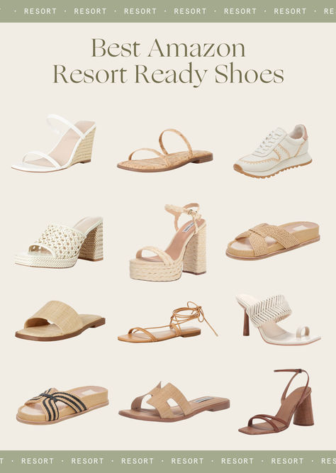 resort style, vacation shoes, tropical getaway style, chic amazon shoes. Dominican Republic Outfits, Caribbean Vacation Outfit, Cruise Fits, Bali Outfit, Shoes From Amazon, Shoes On Amazon, Beach Footwear, Tropical Vacation Outfits, Cruise Life