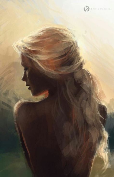 Blonde Hair Painting, Woman With Blonde Hair, Hair Painting, The Wind, Digital Painting, Blonde Hair, Long Hair, A Woman, Blonde