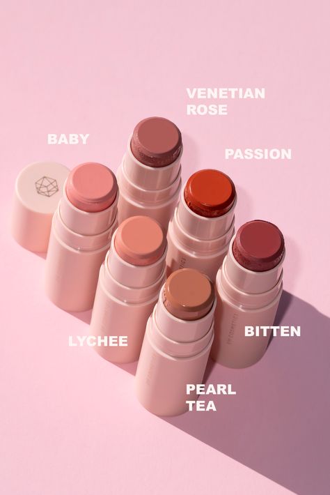 EM Cosmetics So Soft Blush + Multi FacePlay Sticks - The Beauty Look Book Em Cosmetics Blush, Blush And Contour, Contour Bronzer, Cream Blush Stick, Pearl Tea, Minimalist Makeup, Blush On Cheeks, Cream Contour, Fancy Makeup