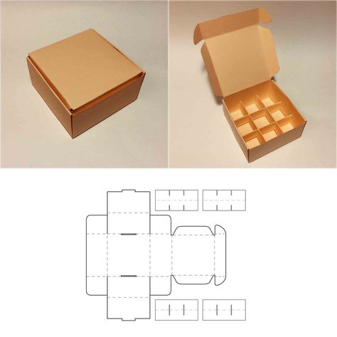 This is a digital item.The ZIP archive contains SVG, DXF and PDF files.Compatible with Cricut and Silhouette.Measurements depend on paper size.All templates have been tested for quality.Please contact me if you have any problems with your order. Cake Box Template Free Printable, Paper Boxes Diy Folded, Box Templates Printable Free, Template Box, Diy Gift Box Template, Box Template Printable, Cricut Templates, Fun Craft Ideas, Paper Box Template