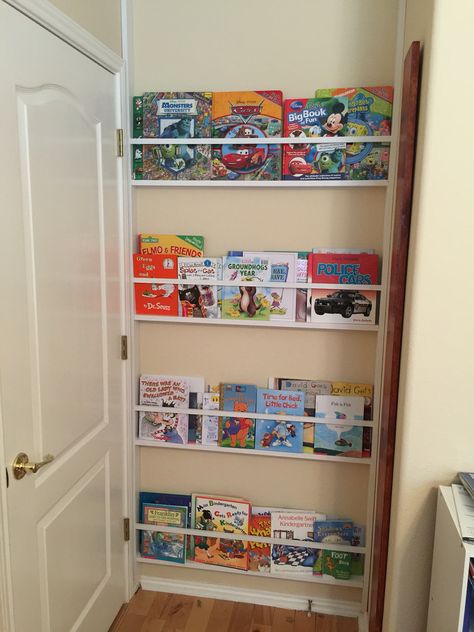 Behind Door Book Storage, Behind The Door Book Shelves, Marvel Bedroom, Elephant Teapot, Kids Book Storage, Room Book, Storage Kids Room, Book Wall, Bookshelves Kids