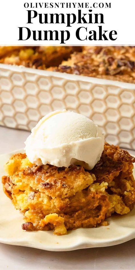 Pumpkin Dump Cake Recipe Pumpkin Boxed Cake Recipes, Gf Pumpkin Dump Cake, White Cake Mix And Pumpkin Puree, Easy Fall Dessert Recipes Quick, Halloween Dump Cake, Pumpkin Oatmeal Dump Cake, Pumpkin Dump Cake With Yellow Cake, Pumpkin Spice Dump Cake, Pumpkin Dump Cake Recipe