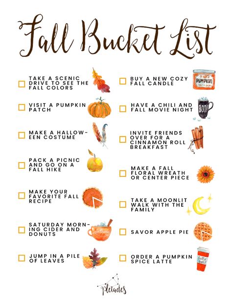 30 Bucket List, Family Bucket List, Fall Bucket List Printable, Monthly Activities, Create Your Own Adventure, Halloween Things, Fall Bucket List, Fall Feels, Fall Candles