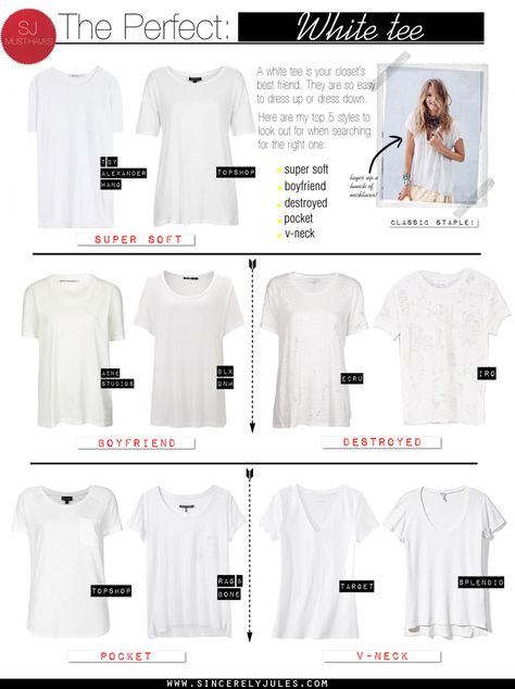 the perfect white tee. Perfect White Tee, Plain White Tee, Sincerely Jules, All White Outfit, Old T Shirts, Perfect Wardrobe, Classy And Fabulous, Lifestyle Fashion, White Tee