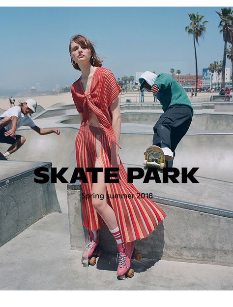 Street Fashion Photoshoot, Skate Photography, Skateboard Park, Skateboard Fashion, Skate Girl, 70s Inspired Fashion, Skate Style, Model Inspo, Fashion Photography Inspiration