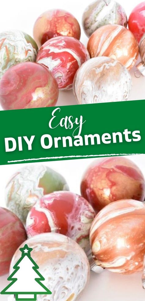 Learn how to make beautiful DIY Ornaments with Acrylic Pouring. Step-by-step instructions and video tutorial. Fun familiy project for the holidays. Make great Christmas gifts. Painted Lightbulbs, Christmas Crafts Kids Ornaments, Easy Diy Ornaments, Glass Ornaments Diy, Christmas Globes, Glass Christmas Balls, Easy Christmas Ornaments, Unique Ornaments, Diy Christmas Ornament