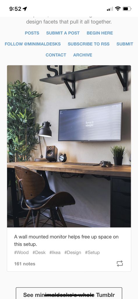 Wall Mount Computer Monitor, Wall Mounted Computer Monitor, Wall Mounted Monitor, Double Desk Ideas, Basement Room, Double Desk, Wall Game, Studio Office, Small Modern Home