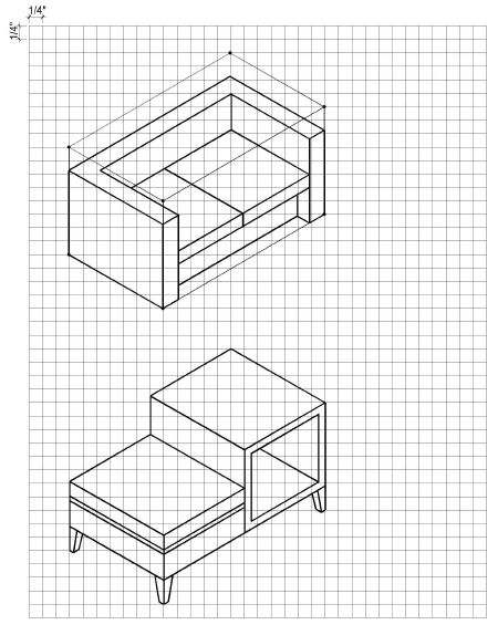 How to Draw Furniture in 3D -- via wikiHow.com Draw Furniture, 3d Drawing Tutorial, 3d Drawing Techniques, Drawing Furniture, Furniture Sketch, 3d Sketch, Kawaii Bedroom, Isometric Drawing, Painted Bedroom Furniture