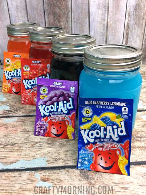 Kool-aid Snow Cone Syrup Recipe - Crafty Morning Shave Ice Syrup Recipe, Snow Cone Syrup Recipe, Sno Cone Syrup, Homemade Snow Cones, Snowcream Recipe, Kool Aid Flavors, Snow Cones Recipes, Shaved Ice Syrup, Blue Raspberry Lemonade