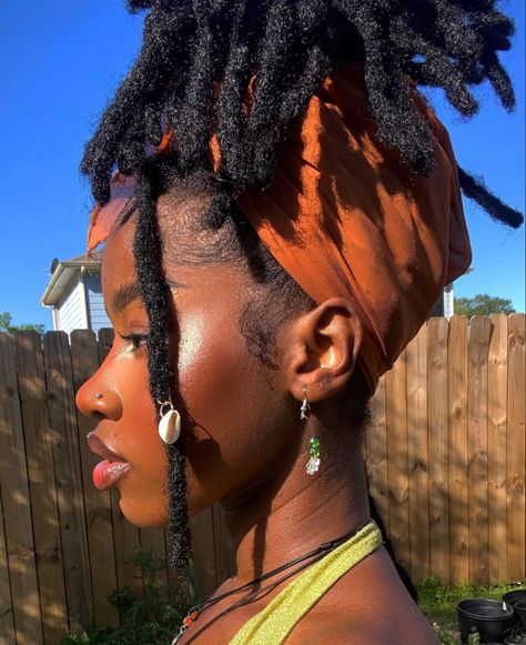 LOCS FOR DAYS AND MELANIN THAT SLAYS GO FOLLOW 👑 @jseyaaaa ———————————————— #locsandmelanin #locsfordaysandmelaninthatslays #melaningirls #dreadlocks #locdhaircommunity #allnatural #locjourney #locstyles #locgrowth #natural #locs #naturalhairstyles #melanin #locstylesforwomen #locd #thicklocs #locjewelry #locnation #locdnloaded #livinmylocdlife #locdnotbound #womenwithlocs #blackpower #blacklivesmatter #locdhead #explorepage #mightylocs #teamnatural Taurus Szn, Natural Locs, Headwrap Hairstyles, Brown Girls Makeup, Braided Scarf, Short Locs Hairstyles, Head Wrap Styles, Hair Wrap Scarf, Hair Scarf Styles