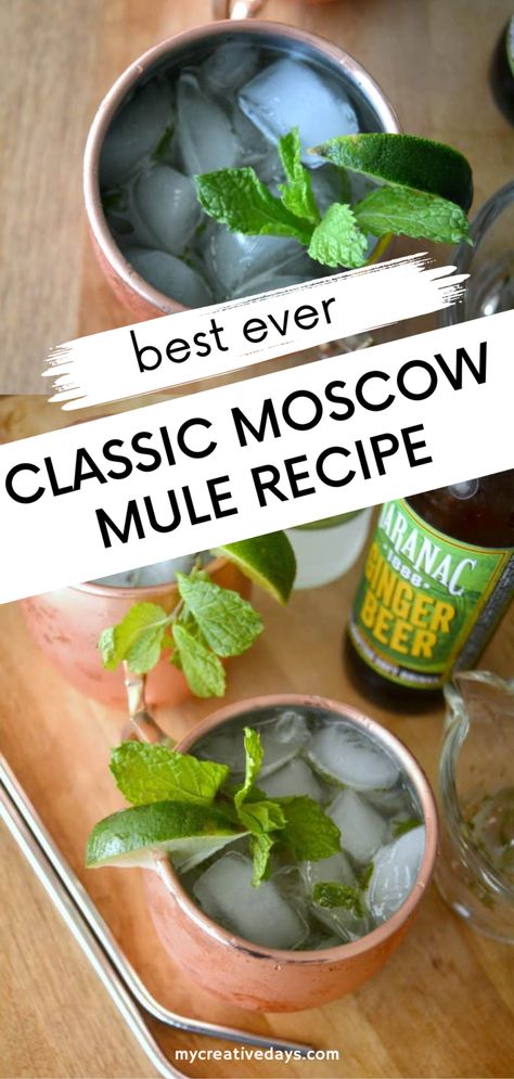 Best Moscow Mule Recipe That Is Refreshing & Full Of Flavor! Mule Drink Recipes, Moscow Mule Drink Recipes, Best Moscow Mule, Moscow Mule Drink, Mule Drink, Easy Cocktail Recipe, Healthy Alcoholic Drinks, Moscow Mules, Low Carb Cocktails