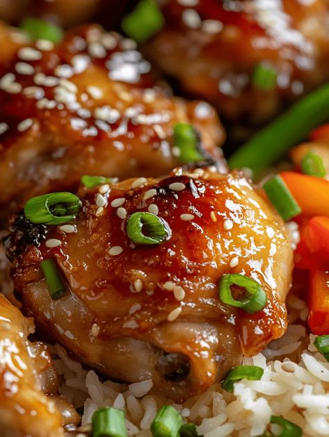 Imagine biting into perfectly baked chicken thighs, tender and succulent, enveloped in a glossy teriyaki glaze bursting with flavors. This Teriyaki-Glazed Baked Chicken is not just a meal; it’s an experience filled with sweet and savory notes that transport you straight to a bustling Japanese izakaya. This dish has a unique charm that makes it a favorite for gatherings and weeknight dinners a... Unique Chicken Thigh Recipes, Chicken Teriyaki Bake, Teriyaki Chicken Thigh Recipes, Teryikie Chicken, Teriyaki Chicken Baked, Glaze For Chicken, Teriyaki Chicken Thighs, Japanese Izakaya, Baked Teriyaki Chicken