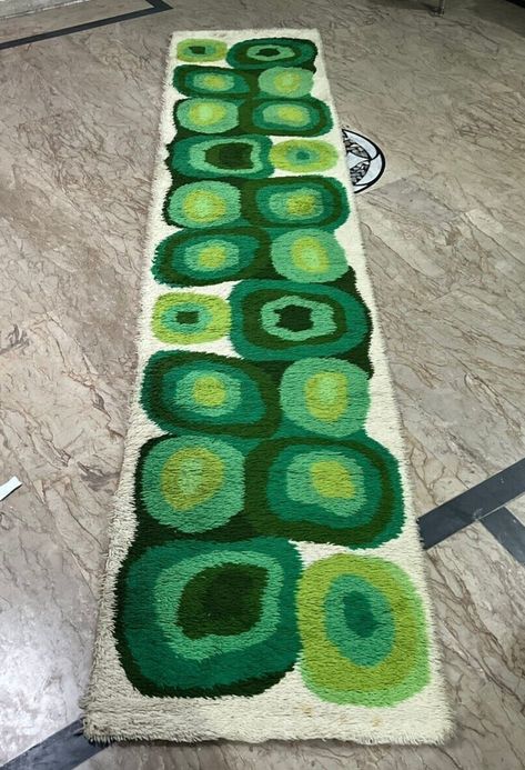 Swedish Rug, Rya Rug, Retro Living Rooms, Latch Hook Rugs, Scandinavian Rug, Plush Rug, Shaggy Rug, Wool Runner Rug, Retro Home