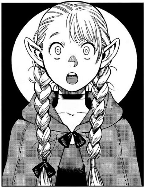 Delicious in Dungeon Marcille Manga Icon, Delicious In Dungeon Manga, Dungeon Meshi Manga Panels, Marcille Manga, Dungeon Meshi Art, Dungeon Meshi Manga, Marcille Donato, Dungeon Meshi, Kin List