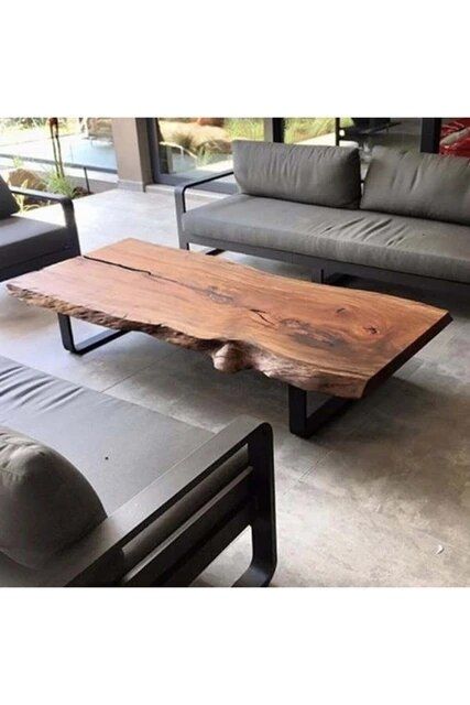 DOLBOVI Medium Coffee Table Solid Coffee Table Wood Medium Coffee Table Coffee Table - AliExpress Meja Industrial, Natural Wood Coffee Table, Slab Coffee Table, Bench Dimensions, Kursi Bar, Wood Table Design, Live Edge Coffee Table, Solid Coffee Table, Slab Table