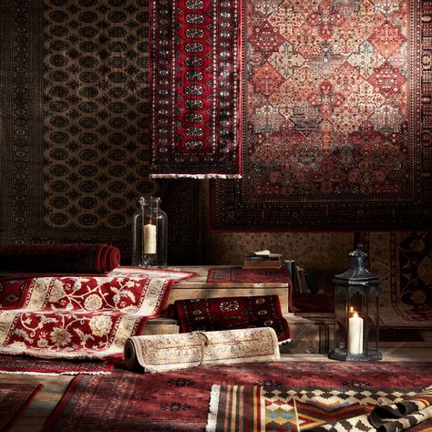 Royal Heritage Imperial Baktian Rug, Red, L300 x W200cm Fire Places, Bokhara Rugs, Rug Buying Guide, Gothic Design, Carpet Shops, Carpet Design, Carpet Runner, Wooden Flooring, Dark Colors