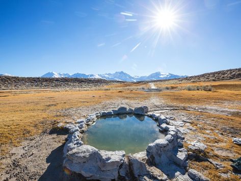 18 Natural California Hot Springs That Are Not Resorts + Map - Eco Lodges Anywhere Deep Creek Hot Springs, California Hot Springs, San Bernardino National Forest, Los Padres National Forest, Eco Lodges, Eco Lodge, Mammoth Lakes, Thermal Spring, Natural Pool