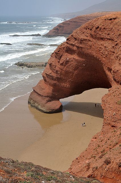 Legzira Beach, Morocco Legzira Beach, Beautiful Morocco, Magic Places, Style Marocain, Morocco Travel, Tangier, Places Around The World, Nature Travel, The Sand