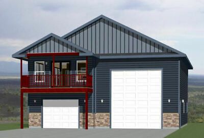 36X42 APARTMENT WITH 1-Car 1-RV Garage -- PDF Floor Plan -- 853 sqft -- Model 2A - $29.99 | PicClick Rv Garages, Sheds Ideas, Garage Apartment Floor Plans, Garage With Living Quarters, Plan Garage, Rv Garage, Apartment Floor, Garage Apartment Plans, Laundry Center