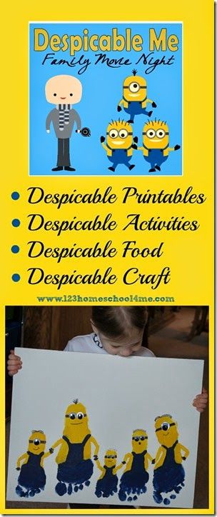 Super fun, clever and original idea for Despicable Me! You can use this for a fun family night or minion birthday party. Minion Games, Minion Craft, 123 Homeschool 4 Me, Despicable Me Party, Minion Theme, Minion Birthday Party, Craft Food, Family Fun Night, Minion Birthday