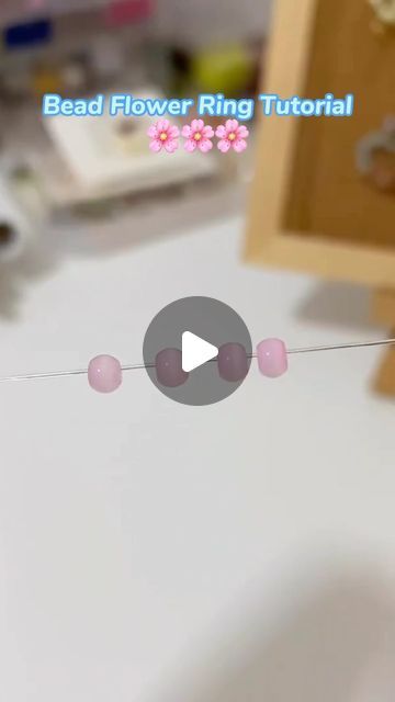 5.9M views · 369K likes | Ying on Instagram: "A easy flower ring tutorial🌸🌸🌸 #beadring #beadrings #beadedjewelry #beadedring #beadedrings #beadedringsforsale" Beaded Flower Ring Tutorial, Flower Ring Tutorial, How To Make Beaded Flowers, Ring Tutorial, Beaded Rings, Flower Ring, Beaded Flowers, How To Make Beads, Beaded Jewelry