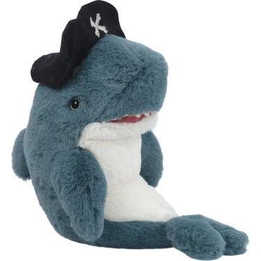 Captain O Fish Pirate Shark Plush Toy (Blue) - Kids Toys | MON AMI from Maisonette Shark Pictures, Shark Plush, Cute Shark, Cute Stuffed Animals, Ocean Creatures, Ocean Animals, Cute Plush, Sea Animals, Marine Life