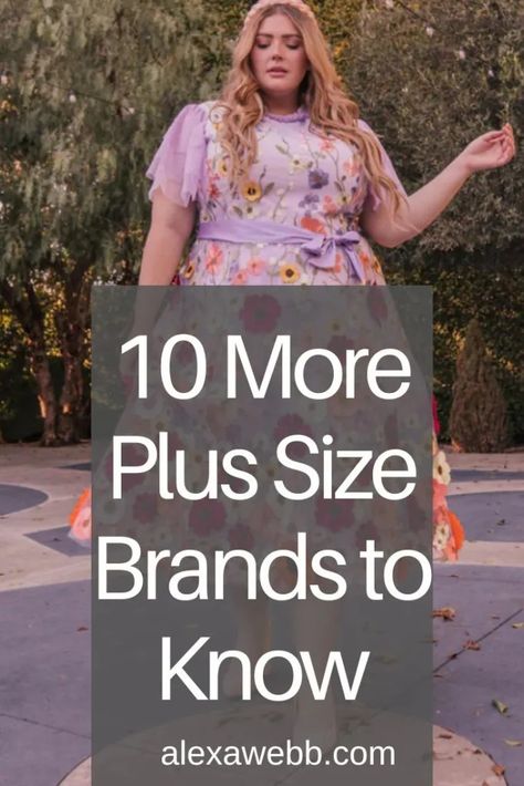 10 More Plus Size Brands to Know - Alexa Webb Plus Size Celebrities, Preppy Clothing Brands, Mother Tattoos For Children, Alex Webb, Designer Plus Size Clothing, Alexa Webb, Hair Mistakes, Preppy Southern, Summer Dresses For Wedding Guest