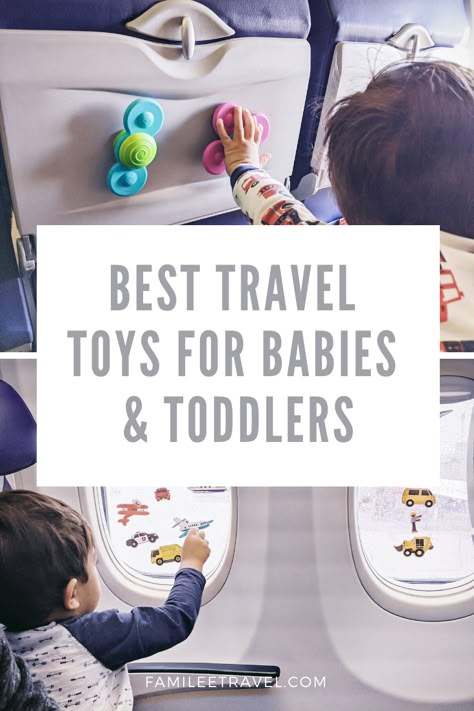 Baby Plane Travel, Toddler Airplane Activities, Toddler Plane Travel, Baby Flight, Baby On Plane, Baby Travel Toys, Flying With A Toddler, Kids Travel Activities, Airplane Activities