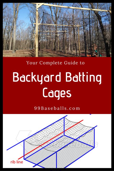 Garage Batting Cage, How To Build A Batting Cage, Backyard Batting Cage Diy, Diy Batting Cage, Diy Baseball Batting Cage, Diy Indoor Batting Cage, Diy Batting Cage How To Build, Homemade Batting Cage, Baseball Pitching Mound Diy