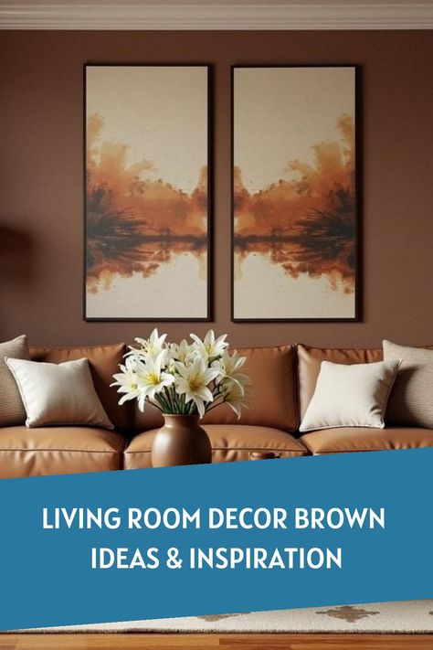 Living Room Decor Brown Ideas & Inspiration Living Room Decor Brown, Room Decor Brown, Stylish Kitchen Decor, Cozy Living Room Decor, Brown Wall Decor, Decorating Your Living Room, Bedroom Decor On A Budget, Living Room Brown, Stylish Bedroom Decor