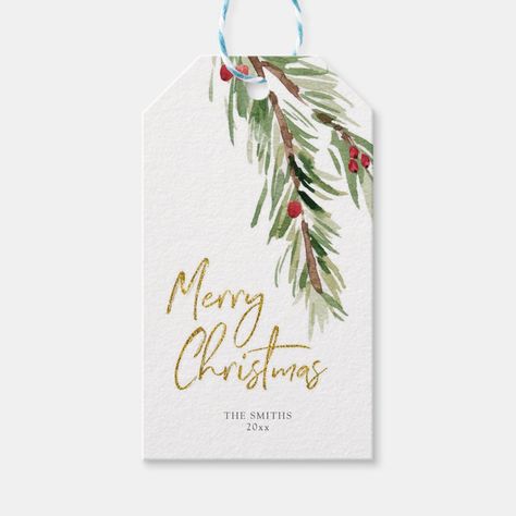 Holly Leaf watercolor foliage Christmas Gift Tags Christmas Cards Handmade Watercolor Gift Tags, Water Colour Christmas Gift Tags, Painted Gift Tags Christmas, Christmas Watercolor Tags, Watercolour Christmas Gift Tags, Christmas Tags Watercolor, Christmas Watercolor Gift Tags, Christmas Gift Labels, Watercolor Christmas Gift Tags