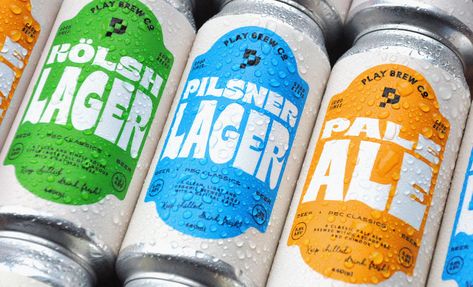 Play Brew Co – Classics on Behance Craft Beer Brands, Pale Lager, Lager Beer, Shoe Design Sketches, Beer Brands, Beer Packaging, Alphabet Design, World Crafts, Environmental Graphics