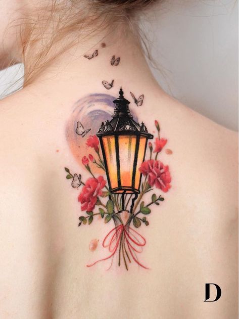 Candle Lantern Tattoo, Ladies Tattoos, Lantern Tattoo, Rune Tattoo, Insect Tattoo, Wicked Tattoos, Lantern Candle, Tattoo Now, Moth Tattoo