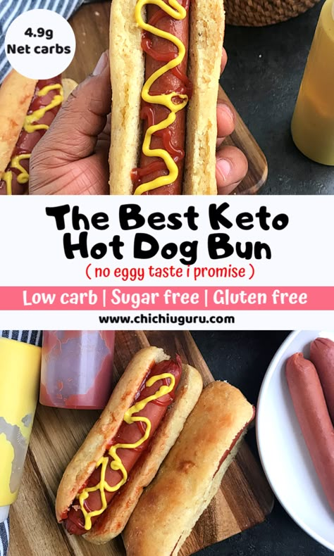 Keto Hot dog Buns ( Soft and Yummy ) - Low Carb Health Club.#ketobuns #ketohotdogbuns #fathead  #noeggytaste #ketorecipes #ketotakeout Keto Hot Dog Buns, Sugar Free Barbecue Sauce, Hot Dog Buns Recipe, Keto Brood, Pain Naan, Keto Buns, Low Carb Meal, Sugar Free Diet, Low Carb Low Sugar