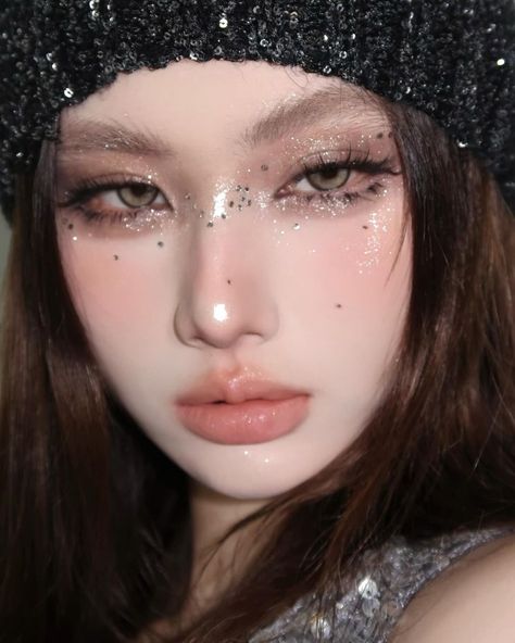 long time no see 💎 | Instagram Brighten Eyes, Makeup Layout, Futuristic Makeup, Eyeshadow Styles, Beauty Content Creator, Nose Makeup, Makeup Portfolio, Beauty Content, Ethereal Makeup