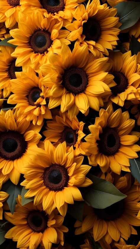 Yellow Sunflower Wallpaper Aesthetic, Sunflower Wallpaper Iphone, Sunflower Iphone Wallpaper, Android Wallpaper Dark, Sunflowers Background, Sunflowers And Daisies, Quality Tattoo, Sunflower Pictures, Sunflower Wall Art