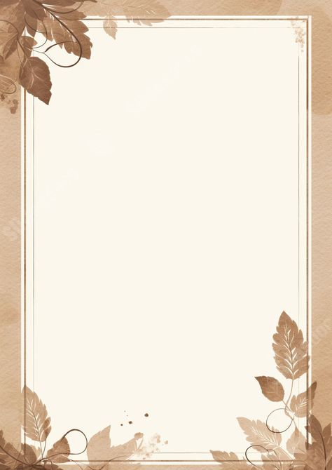 frame leaf watercolour Vintage Border Designs For Projects, Printable Frames And Borders, Cute Wallpapers For Android, Printable Border, Background Border, Beautiful Borders, Digital Border, Printable Frames, Framed Leaves