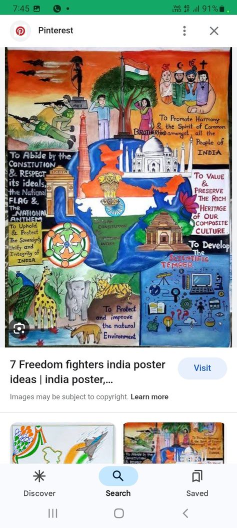 Development Of India Drawing, Indian Patriotism Drawings, Indian Festival Poster, Swach Bharat Drawings, Developing India Poster, Veer Gatha Drawing Competition, Veer Gatha Poster Making, Future Of India Poster, Veer Gatha Drawing