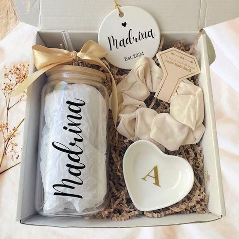 View Gift Boxes and Add-Ons by BelierHandmade on Etsy Godmother Tumbler, Godmother Proposal, God Mother, Ceramic Ring Dish, Tumbler Christmas, Godparent Gifts, Godmother Gifts, Proposal Box, Glass Straws