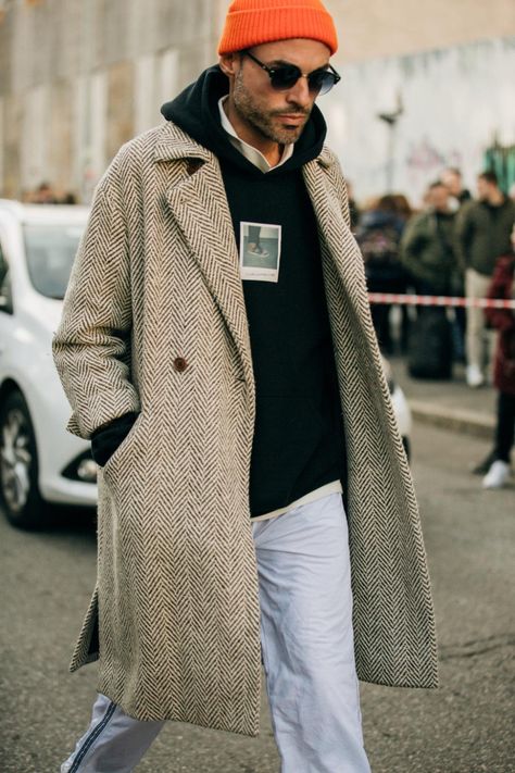 Mens Street Style Winter, Mens Fall Outfits, Mantel Outfit, Stylish Men Casual, Fall Outfits Men, Street Style Trends, Street Style Winter, Streetwear Men Outfits, Men Fashion Casual Outfits