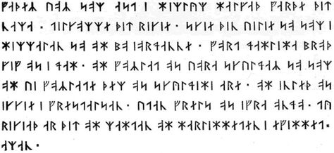 Old Norse | 700 CE - 1300 CE  What you can read in it: The Eddas, a series of old Icelandic myths, and a bunch of runes and shit. The language of the Vikings, Old Norse was spoken in Scandinavia, the Faroe Islands, Iceland, Greenland, and in parts of Russia, France and the British Isles, and is sort of the predecessor to modern Icelandic.  Pros to learning it: You can pretend you’re a Viking.  Cons to learning it: No one really speaks it anymore. Younger Futhark, Rune Alphabet, Ancient Runes, Runic Alphabet, Elder Futhark Runes, Futhark Runes, Norse Runes, Writing Systems, Lord's Prayer