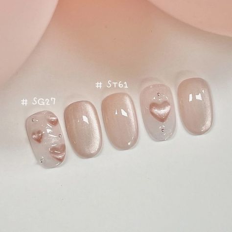 Asian Acrylic Nails, November Nails Fall Short, Nails Fall Short, Minimalist Christmas Nails, Nails Korean Style, Korean Style Nails, Nail Art Japanese, Cute Thanksgiving Nails, Nails Asian