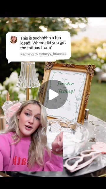 MAGGIE EMORY on Instagram: "There’s a lot of different ways to get temporary tattoos for your wedding, but here’s what I did! 

I have a premium @canva membership so they have tons of cute designs already on there and then I used our wedding font for any sayings! 

If I had more time for this project I would have probably gotten temporary tattoo paper, made a flash sheet and printed them myself. This option would likely be cheaper but you would have to cut them all out unless you left the sheets as they are and had guests cut them! 

The heart sponges and spray bottles are linked in my bio in my Amazon storefront! I thrifted the glass bowls to put them in and got the frame from Amazon as well! 

#temporarytattoos #temporarytattoostation #2024wedding #weddingplanning #weddingplanningtips #f Temporary Wedding Tattoos, Temporary Tattoo Wedding, Wedding Temporary Tattoos, Party Stations, Tattoo Station, Temporary Tattoo Paper, Flash Sheet, Tattoo Paper, Temp Tattoo