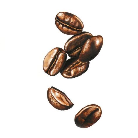 Coffee Beans Art, Bean Art, Coffee Bean Art, Coffee Doodle, Coffee Art Print, 귀여운 음식 그림, Coffee Tattoos, Multi Panel Art, Coffee Painting